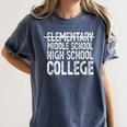 Elementary Graduation Elementary Middle School Graduation Women's Comfort Colors T-Shirt Denim