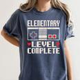 Elementary Level Complete Gamer Class Of 2025 Graduation Women's Comfort Colors T-Shirt Denim