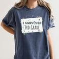 Elementary School Graduation Shirt Graduate Grad Women's Comfort Colors T-Shirt Denim