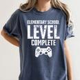 Elementary School Level Complete Gamer Graduate Graduation Women's Comfort Colors T-Shirt Denim