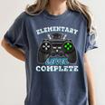 Elementary School Level Complete Gamer Graduation Women's Comfort Colors T-Shirt Denim