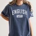 English Major Graduation Books Literature Lover Women's Comfort Colors T-Shirt Denim