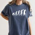 Evolution Of Dab Dabbing Dabbin' Graduation School T-Shirt Women's Comfort Colors T-Shirt Denim