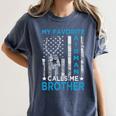 My Favorite Airman Calls Me Brother Airman Graduation Premium Tri-Blend Women's Comfort Colors T-Shirt Denim