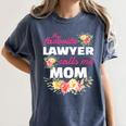 My Favorite Lawyer Calls Me Mom Graduation Women's Comfort Colors T-Shirt Denim