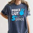 Fifth Grade Graduation Peace Out 5th Grade Boys Women's Comfort Colors T-Shirt Denim