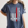 Fire Academy Survivor Firemen Fire School Graduation Women's Comfort Colors T-Shirt Denim