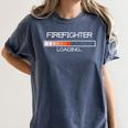 Firefighter Fire Resque Team By Bezra Future Firefighter Loading Fireguard Fireman Graduation Women's Comfort Colors T-Shirt Denim