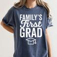 First In Family To Graduate College 2018 Graduation Women's Comfort Colors T-Shirt Denim