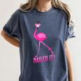 Flamingo Nailed It Graduation Flamingo Women's Comfort Colors T-Shirt Denim