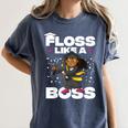Floss Like A Boss Shirt Class Of 2019 Graduation Kids Women's Comfort Colors T-Shirt Denim