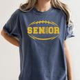 Football Proud Senior 2026 Graduation Year Women's Comfort Colors T-Shirt Denim