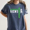 Football Senior Night Football Senior 2025 Graduation 23 Women's Comfort Colors T-Shirt Denim