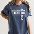 Football Senior Night Football Senior 2025 Graduation 3 Women's Comfort Colors T-Shirt Denim