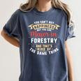 Forestry Major Student Shirt Graduation College Women's Comfort Colors T-Shirt Denim