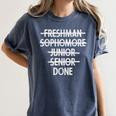 Freshman To Senior Class Of 2018 Senior Graduation T Shirt Women's Comfort Colors T-Shirt Denim