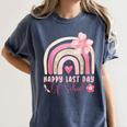 Fun Happy Last Day Of School Girl Student Graduation Rainbow Women's Comfort Colors T-Shirt Denim