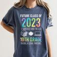 Future Class Of 2023 10th Grade Graduation 2021 Women's Comfort Colors T-Shirt Denim