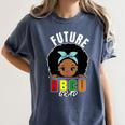Future HBCU Grad Girl Graduation Historically College Women's Comfort Colors T-Shirt Denim