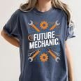 Future Mechanic Graduation School Kids Toddler Women Men Gag Women's Comfort Colors T-Shirt Denim