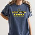 Game Over Insert 30K To Continue Graduation s Women's Comfort Colors T-Shirt Denim