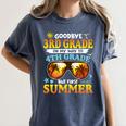 Goodbye 3rd Grade Graduation To 4th Grade First Summer Beach Women's Comfort Colors T-Shirt Denim
