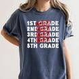 Goodbye 4th Grade Graduation Last Day School Hello 5th Grade Women's Comfort Colors T-Shirt Denim