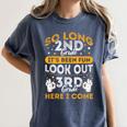 Grade So Long Second Grade It's Been Fun Graduation 2019 Women's Comfort Colors T-Shirt Denim