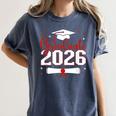 Graduate 2026 For Class Of 2026 Graduation Women's Comfort Colors T-Shirt Denim