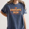 Graduate 2028 Class Of 2028 Senior Graduation Women's Comfort Colors T-Shirt Denim