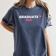 Graduate Flamingo 2018 Cute Graduation Women's Comfort Colors T-Shirt Denim