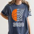 Graduate Senior Class 2020 Graduation Basketball Player Women's Comfort Colors T-Shirt Denim