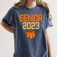 Graduate Senior Class 2023 Basketball Player Graduation Grad Women's Comfort Colors T-Shirt Denim