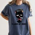 I Graduated Class Of2023 Cat Graduation Women's Comfort Colors T-Shirt Denim