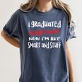I Graduated Middle School Graduation Women's Comfort Colors T-Shirt Denim