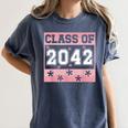 Graduating Class Of 2042 First Day Of School 2042 Graduation Women's Comfort Colors T-Shirt Denim