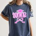 Graduation 2026 Senior 2026 Class Of 2026 Coquette Pink Girl Women's Comfort Colors T-Shirt Denim