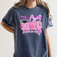 Graduation 2027 Senior 2027 Class Of 2027 Coquette Pink Girl Women's Comfort Colors T-Shirt Denim