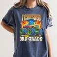 Graduation 3rd Grade Monster Truck Boys I Crushed Grad Women's Comfort Colors T-Shirt Denim