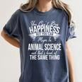 Graduation Animal Science Major Women's Comfort Colors T-Shirt Denim