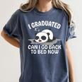 Graduation Animal Zoo Panda Bear I Graduated Panda Student Women's Comfort Colors T-Shirt Denim