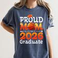 Graduation Basketball Retro Proud Mom Of A 2026 Graduate Women's Comfort Colors T-Shirt Denim