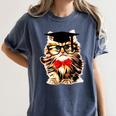 Graduation Cat Class Of 2023 Women's Comfort Colors T-Shirt Denim