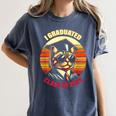 Graduation Day 2024 Graduate For School Degree College Cat Men Women Women's Comfort Colors T-Shirt Denim