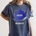Graduation Graduated Music Degree University College Student Women's Comfort Colors T-Shirt Denim
