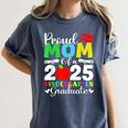 Graduation Proud Mom Of 2025 Kindergarten Graduate Women's Comfort Colors T-Shirt Denim