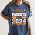 Graduation Proud Parents Of a 2024 Graduate For Mom And Dad Women's Comfort Colors T-Shirt Denim