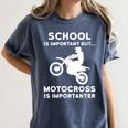 Graduation Shirt For Dirtbike Motocross Riders Women's Comfort Colors T-Shirt Denim