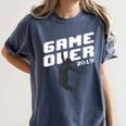 Graduation Shirt Senior Gamer T-Shirt 2019 Grad Gift Women's Comfort Colors T-Shirt Denim