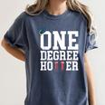 Graduation Shirts 2021 2022 One Degree Hotter Graduate Women's Comfort Colors T-Shirt Denim